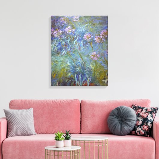 Claude Monet Agapanthus Leinwanddruck (Insitu (Wohnzimmer))