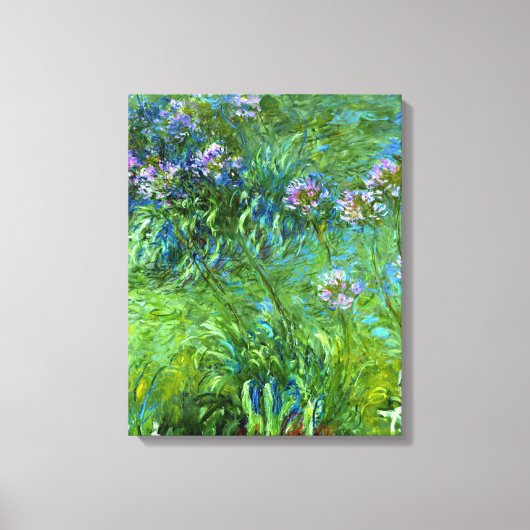 Claude Monet: Agapanthus Leinwanddruck (Vorderseite)