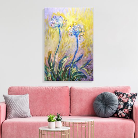 Claude Monet - Agapanthus Leinwanddruck (Insitu (Wohnzimmer))