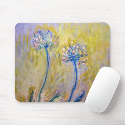 Claude Monet - Agapanthus Mousepad (Mit Mouse)