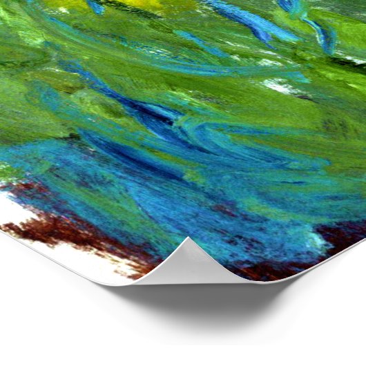 Claude Monet: Agapanthus Poster (Ecke)