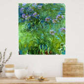 Claude Monet: Agapanthus Poster (Küche)