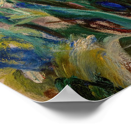 Claude Monet - Agapanthus Poster (Ecke)