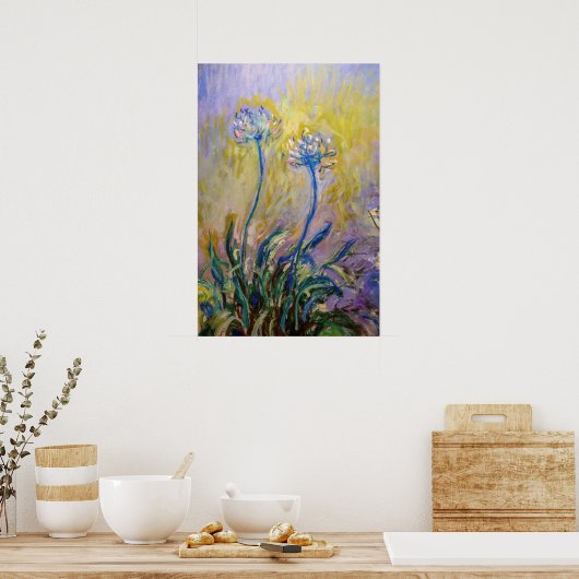 Claude Monet - Agapanthus Poster (Küche)