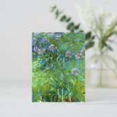 Claude Monet: Agapanthus Postkarte (Stehend Vorderseite)
