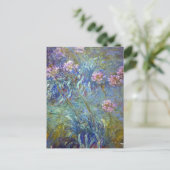 Claude Monet Agapanthus Postkarte (Stehend Vorderseite)