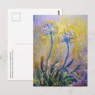 Claude Monet - Agapanthus Postkarte