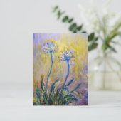 Claude Monet - Agapanthus Postkarte (Stehend Vorderseite)