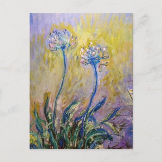Claude Monet - Agapanthus Postkarte (Vorderseite)