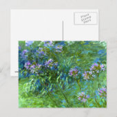 Claude Monet: Agapanthus Postkarte (Vorne/Hinten)