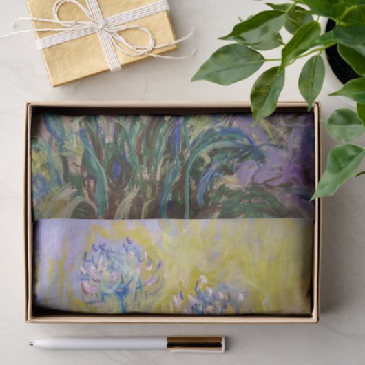 Claude Monet - Agapanthus Seidenpapier (Geschenk)