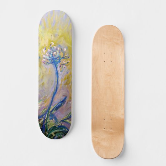 Claude Monet - Agapanthus Skateboard (Vorderseite)