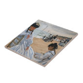 Claude Monet - Am Strand von Trouville Fliese (Seite)