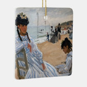 Claude Monet - Am Strand von Trouville Keramikornament (Rechts)