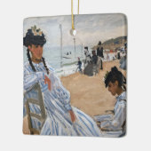 Claude Monet - Am Strand von Trouville Keramikornament (Links)