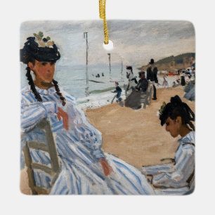 Claude Monet - Am Strand von Trouville Keramikornament