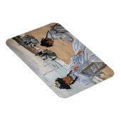 Claude Monet - Am Strand von Trouville Magnet (Rechte Seite)