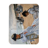 Claude Monet - Am Strand von Trouville Magnet (Vertikal)