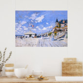 Claude Monet: Am Strand von Trouville Poster (Küche)