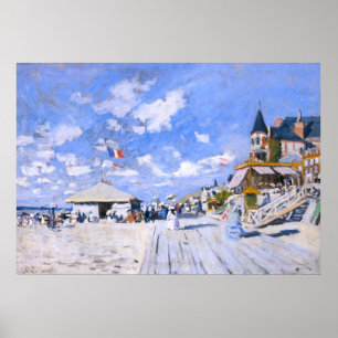 Claude Monet: Am Strand von Trouville Poster