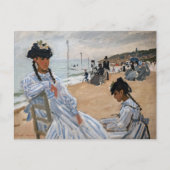 Claude Monet - Am Strand von Trouville Postkarte (Vorderseite)