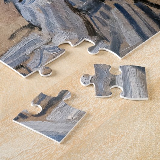 Claude Monet - Am Strand von Trouville Puzzle (Seite)