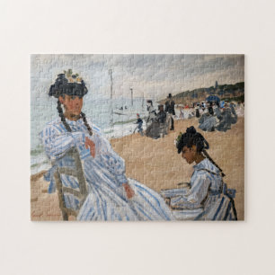Claude Monet - Am Strand von Trouville Puzzle