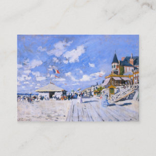 Claude Monet: Am Strand von Trouville Visitenkarte