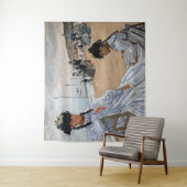 Claude Monet - Am Strand von Trouville Wandteppich (Beispiel)