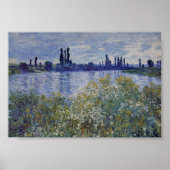 Claude Monet - Am Ufer der Seine in Vetheuil Poster (Vorne)
