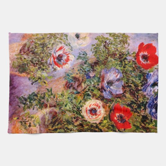 Claude Monet: Anemonen Küchentuch (Horizontal)