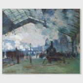 Claude Monet Ankunft des Zuges in der Normandie Geschenkpapier (Flach)
