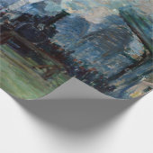 Claude Monet Ankunft des Zuges in der Normandie Geschenkpapier (Ecke)