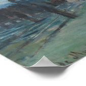 Claude Monet - Ankunft des Zuges in der Normandie Poster (Ecke)