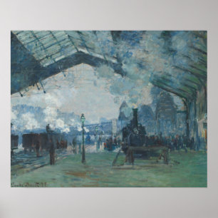 Claude Monet - Ankunft des Zuges in der Normandie Poster