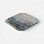 Claude Monet - Ansicht von Amsterdam Pappteller (Gewinkelt)