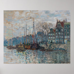 Claude Monet - Ansicht von Amsterdam Poster