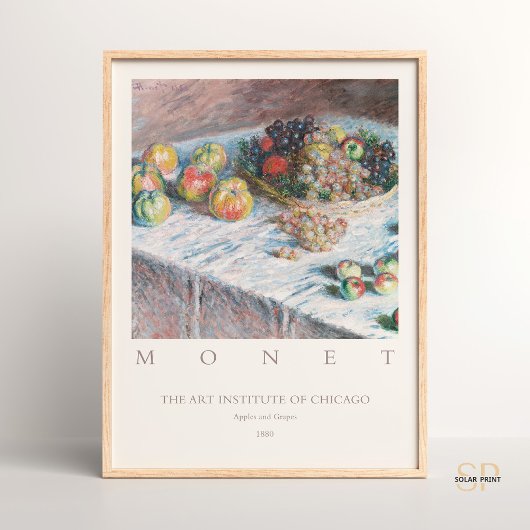 Claude Monet Äpfel und Trauben Kunst, Dichtung und Poster