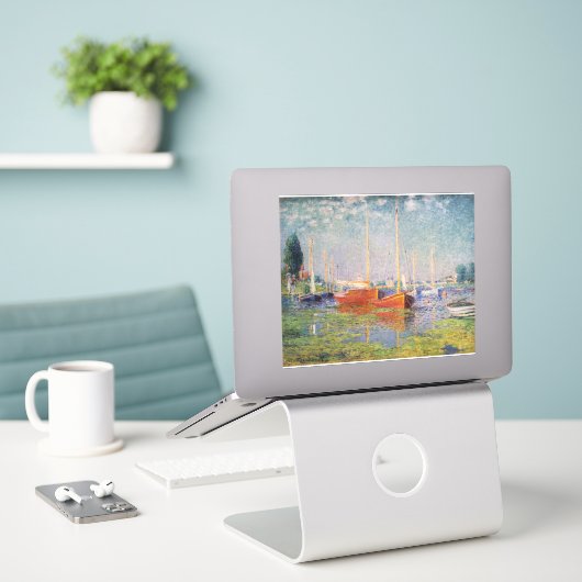Claude Monet - Argenteuil Aufkleber (Laptop auf Schreibtisch)