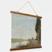 Claude Monet Argenteuil Chateau Französische Kunst Wandteppich Mit Holzrahmen (Gewinkelt)