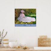 Claude Monet Art Nature Zitat Springtime Malerei Poster (Küche)