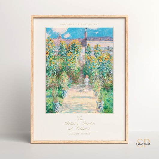 Claude Monet Art Print The Artist's Garden at Véth Poster