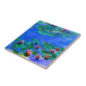 Claude Monet art: Water Lilies (rot), Fliese (Seite)