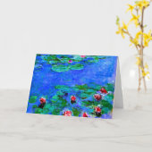 Claude Monet art: Water Lilies (rot), Karte (Gelbe Blume)