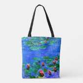 Claude Monet art: Water Lilies (rot), Tasche (Rückseite)
