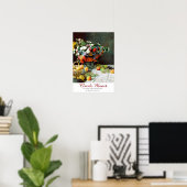Claude Monet Art Zitat Blume und Obst Poster (Heimbüro)