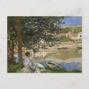 Claude Monet - Auf dem Seine-Ufer, Bennecour Postkarte