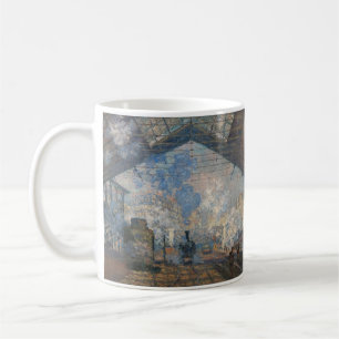 Claude Monet - Außenansicht des Bahnhofs Saint-Laz Kaffeetasse