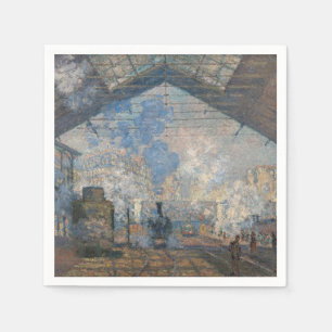 Claude Monet - Außenansicht des Bahnhofs Saint-Laz Serviette
