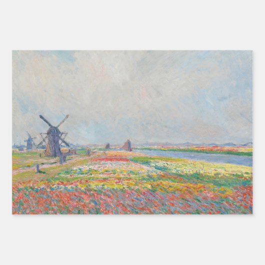 Claude Monet - Auswahl der Holland-Meisterwerke Geschenkpapier Set (Vorderseite)